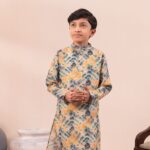 Tie-Dye Yellow Breeze Panjabi + White Payjama