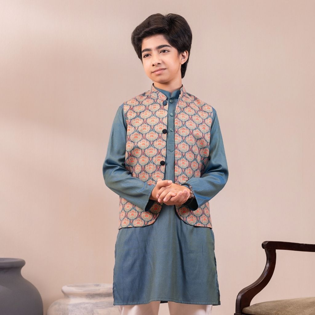 5 Premium Duo-Tone Shine Panjabi Set - Image 1
