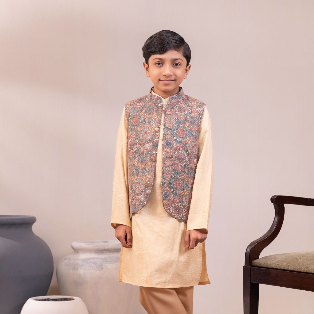 79 Premium Ivory Glow Panjabi Set - Image 1