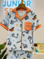 Construction Fun Cotton Nightwear Set - Image 2