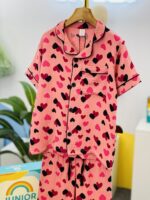 Sweet Hearts Cotton Nightwear Set - Image 2