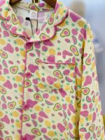 Berry Avocado Linen Nightwear Set - Image 2