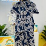 Navy Leaf Summer Set