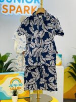 Navy Leaf Summer Set