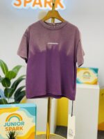 Purple Mist Fade Urban Drop Shoulder Cotton T-Shirt