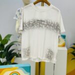 White Leopard Fade Drop Shoulder T-Shirt