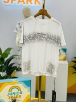 White Leopard Fade Drop Shoulder T-Shirt