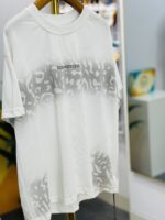 White Leopard Fade Drop Shoulder T-Shirt - Image 2
