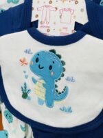 Blue Dino Newborn Set - 8 Pcs - Image 3