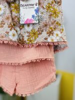 Peach Garden Girls Shorts Set - Image 4