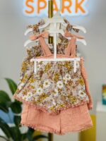 Peach Garden Girls Shorts Set - Image 3
